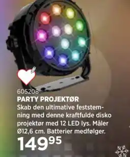 KiDS Coolshop Party projektør tilbud