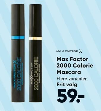 Bilka Max Factor 2000 Calorie Mascara tilbud