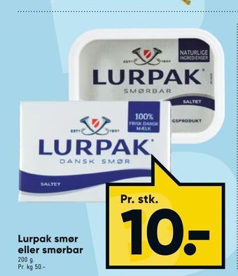 Bilka Lurpak smør eller smørbar tilbud