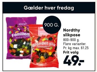 Bilka Nordthy slikpose tilbud