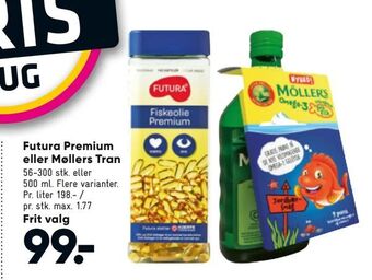 Bilka Futura Premium eller Møllers Tran tilbud