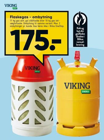 Bilka Flaskegas - ombytning tilbud