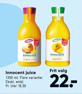 Bilka Innocent juice tilbud