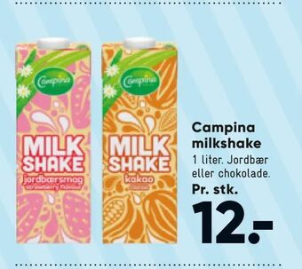 Bilka Campina milkshake tilbud