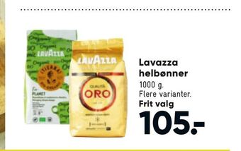 Bilka Lavazza helbønner tilbud