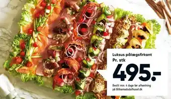 Bilka Luksus pålægsfirkant tilbud