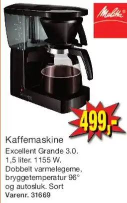 Harald Nyborg Kaffemaskine Excelllent Grande 3.0 tilbud