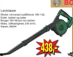 Harald Nyborg Løvblæser (Universal LeafBlower 18V-130) tilbud