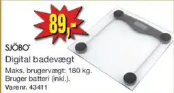 Harald Nyborg SJÖBO Digital badevægt tilbud