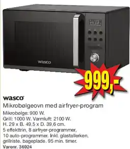 Harald Nyborg wasco Mikrobølgeovn med airfryer-program tilbud