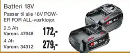 Harald Nyborg Batteri 18V (POWER FOR ALL) tilbud