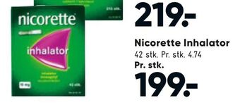 Bilka Nicorette Inhalator tilbud