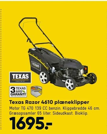 Bilka Texas Razor 4610 plæneklipper tilbud