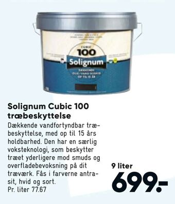 Bilka Solignum Cubic 100 træbeskyttelse tilbud