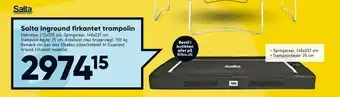 Bilka Salta inground firkantet trampolin tilbud