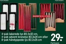 REMA 1000 4-pak advent kronelys tilbud