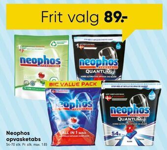 Bilka Neophos opvasketabs tilbud