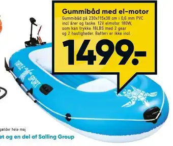 Gummibåd med el-motor