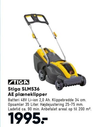 Bilka Stiga SLM536 AE plæneklipper tilbud