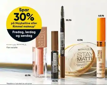 Bilka Maybelline eller Rimmel makeup tilbud