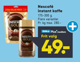 Bilka Nescafé instant kaffe tilbud
