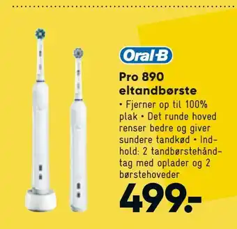 Bilka Pro 890 eltandbørste tilbud