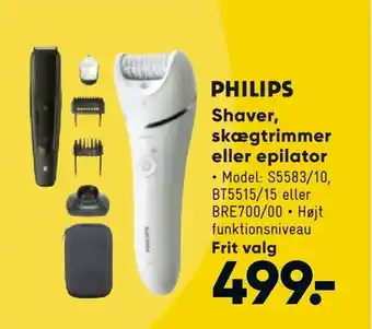 Bilka Shaver, skægtrimmer eller epilator tilbud
