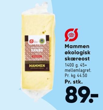 Bilka Mammen økologisk skæreost tilbud