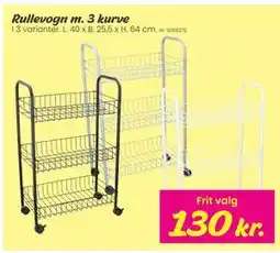 Hi five Rullevogn m. 3 kurve tilbud