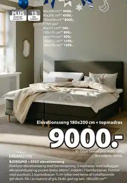 JYSK BJORSUND + EKSO elevationsseng tilbud