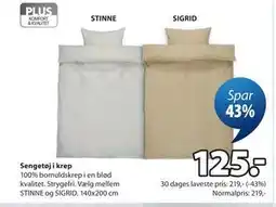 JYSK Sengetøj i krep tilbud