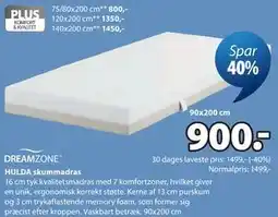 JYSK HULDA skummadras tilbud