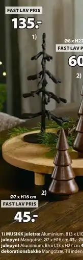 JYSK MUSIKK juletræ tilbud