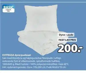 KVITEGGA dyne/pudesæt