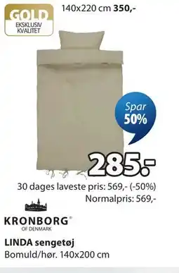 JYSK LINDA sengetøj tilbud