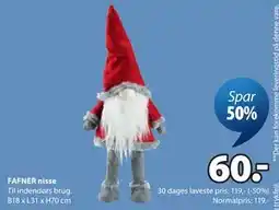 JYSK FAFNER nisse tilbud