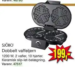 Harald Nyborg SJÖBO Dobbelt vaffeljern tilbud