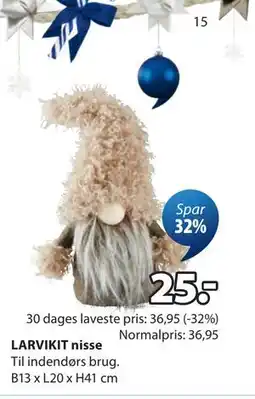 JYSK LARVIKIT nisse tilbud
