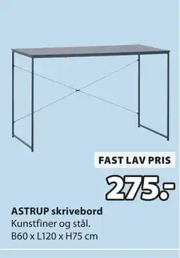 JYSK ASTRUP skrivebord tilbud