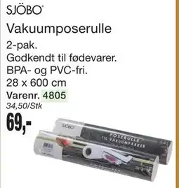 Harald Nyborg SJÖBO Vakuumposerulle tilbud