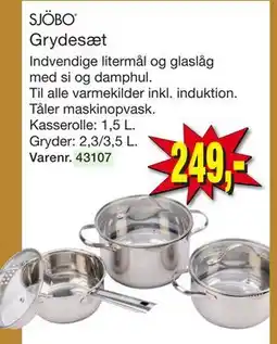 Harald Nyborg SJÖBO Grydesæt tilbud