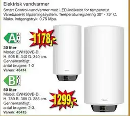 Harald Nyborg Elektrisk vandvarmer tilbud