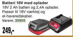 Harald Nyborg Batteri 18V med oplader tilbud