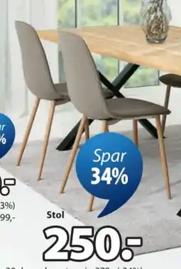 JYSK Bistrup spisebordsstol tilbud