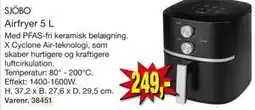 Harald Nyborg SJÖBO Airfryer 5 L tilbud