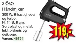 Harald Nyborg SJÖBO Håndmixer tilbud