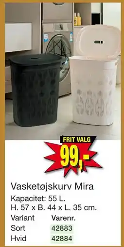 Harald Nyborg Vasketøjskurv Mira tilbud
