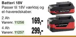 Harald Nyborg Batteri 18V tilbud
