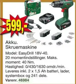 Harald Nyborg Akku. Skruemaskine tilbud