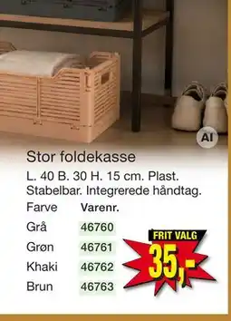 Harald Nyborg Stor foldekasse tilbud